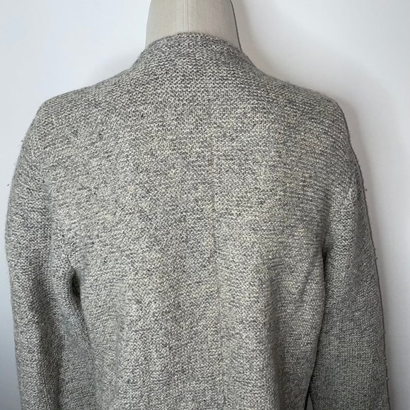 Alchemy Mens Size M Wool Blend Knit Cardigan Sweater Tan/Gray Full Zip - Picture 7 of 16